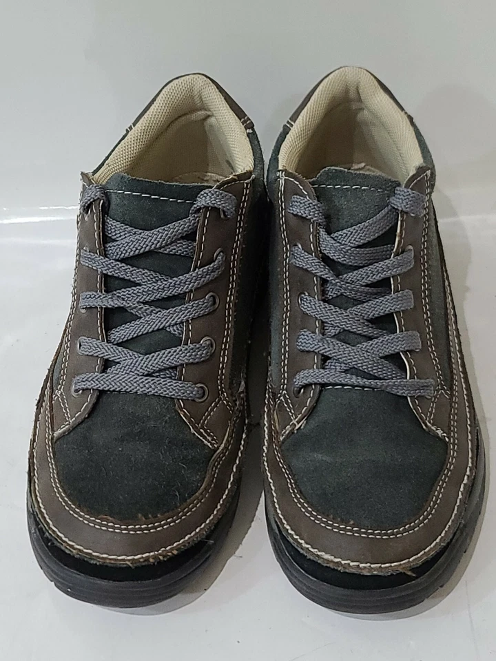 Swiss Gear Black/Brown Leather Children’s Sneakers Boots Size 2 Boys  - Image 3 of 4