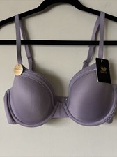 Wacoal Perfect Primer Underwire T-Shirt Bra Size 34D Purple Super Soft