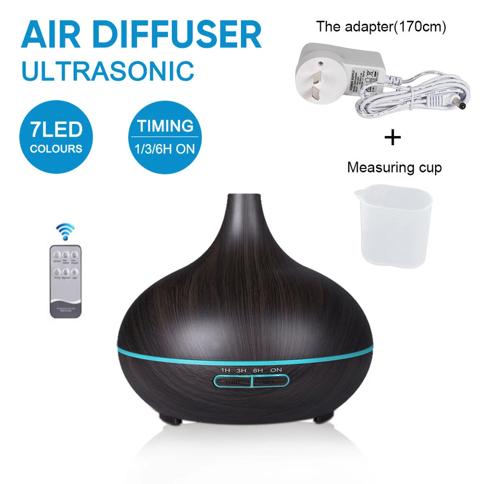 550ML Ultraschall Luftbefeuchter Aroma Diffuser Diffusor Humidifier 7 LED Licht - Bild 3 von 4