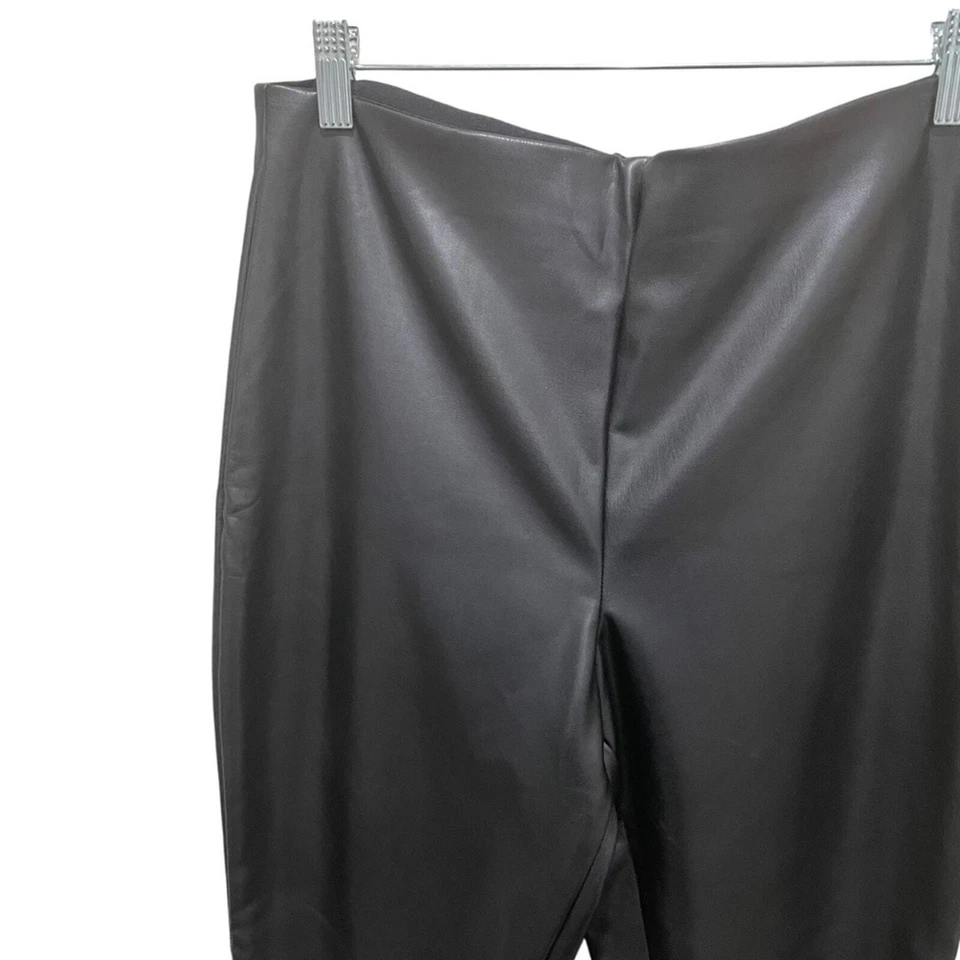 Pantalones Legging Banana Republic Factory Imitación Cuero Negro Talla Mediana Foto 4 de 4