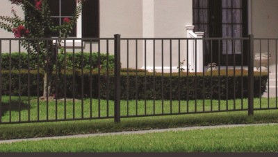 4 High X 6 Wide Texas Style Aluminum Pool Code Fence Panel 2 Rail Black Ebay