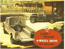 Landrover Series 1 Pickup 1955 LWB Commercial Collectable postcard Rail Depot A