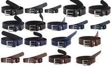 Ladeheid Kinder Jungen G&uuml;rtel Lederg&uuml;rtel Klassische Klammer 2,5 cm Breit K1D5