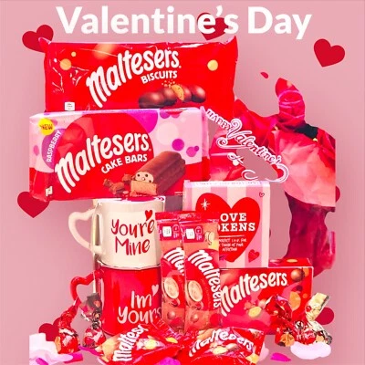 COUPLES VALENTINE NIGHT IN ROMANTIC VALENTINES DAY GIFT HAMPER Couples Date Night Maltesers Mugs Chocolates COUPLES