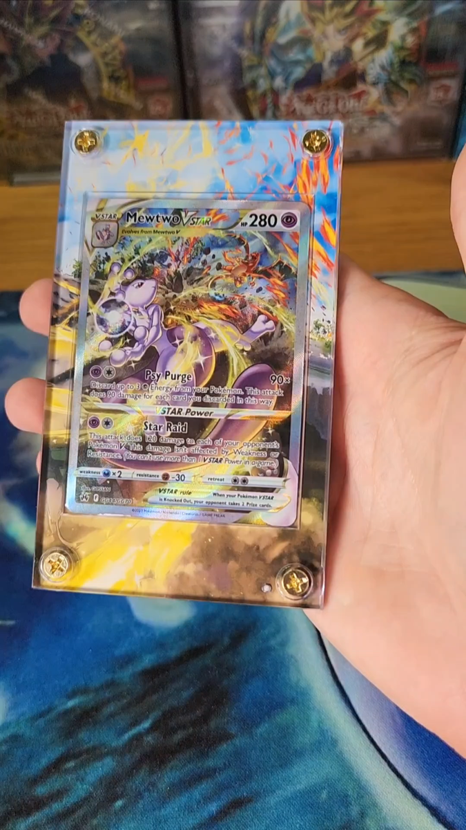Pokemon Mewtwo Vstar GG40 Crown Zenith Custom Display Case Slab | eBay