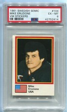 1981 Swedish Semic VM 1980 USA Miracle 104 Mike Eruzione Rookie RC PSA 6 EX-Mint