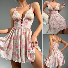 Women Sexy Lingerie Lace Sheer Babydoll Mini Dress Nightwear Underwear Sleepwear