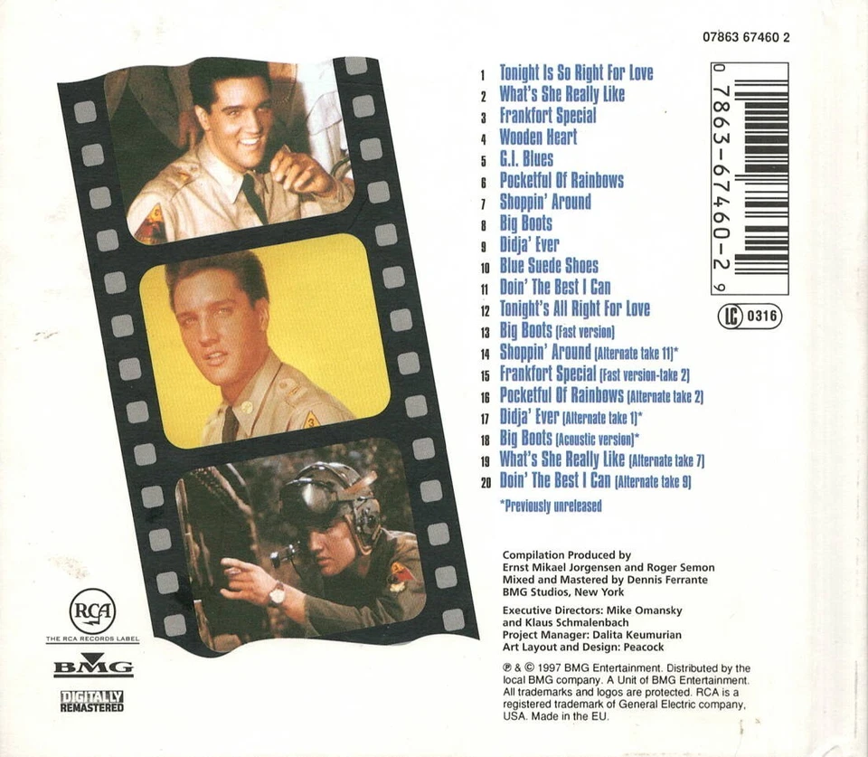 Elvis Presley - G.I. Blues (Collector's Edition) CD RCA 1997 - Bild 2 von 3