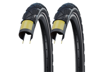 2X Schwalbe Marathon Efficiency 55-622 Superrace Faltreifen V-Guard 28X2.15