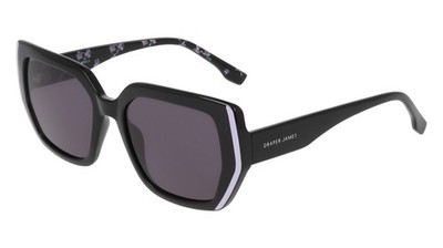 Draper James DJ 7064 Black 001 Size 53 Sunglasses