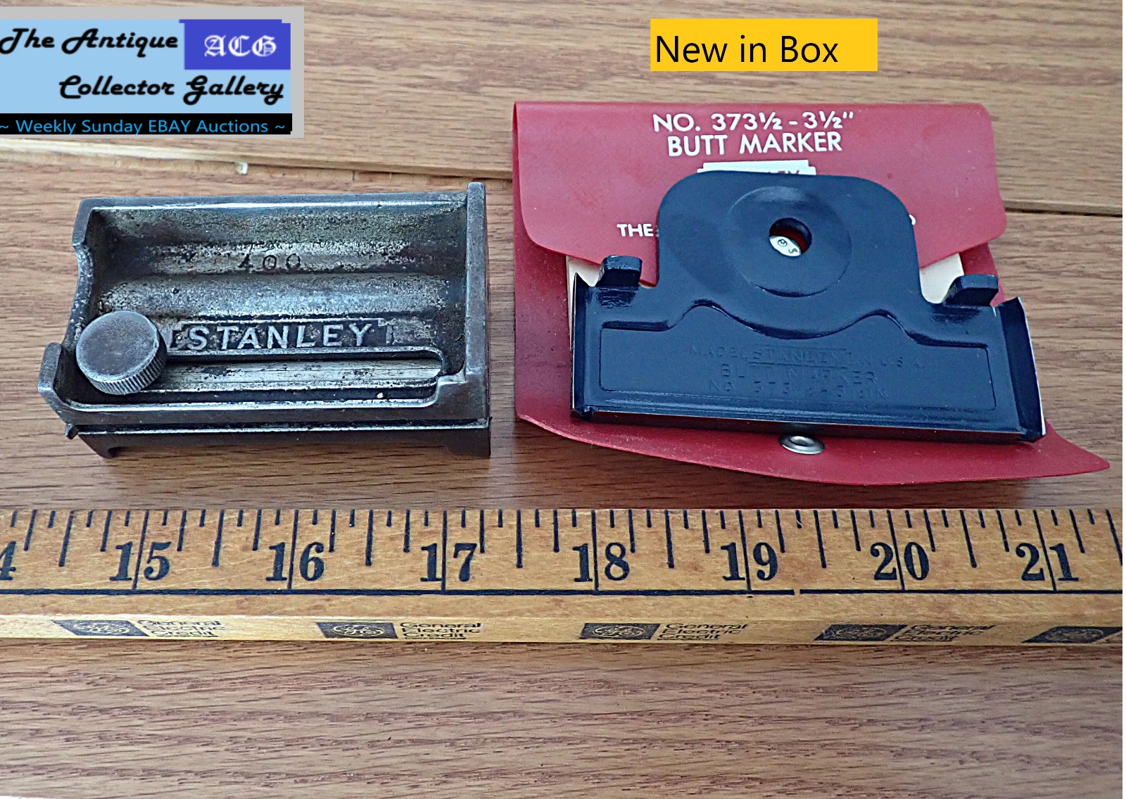2 Antique/Vintage Stanley Butt Marking Gauges⌛🛠️374 4" & 94 Mortise Pat 1911🛠️