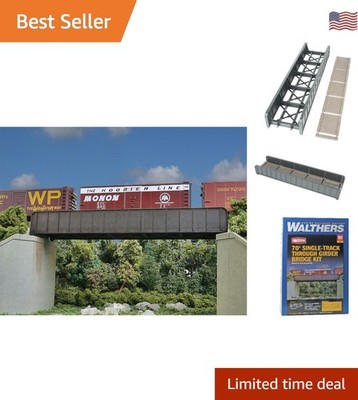 Versatile 70' Single-Track Bridge for HO Scale - Walthers Cornerstone System