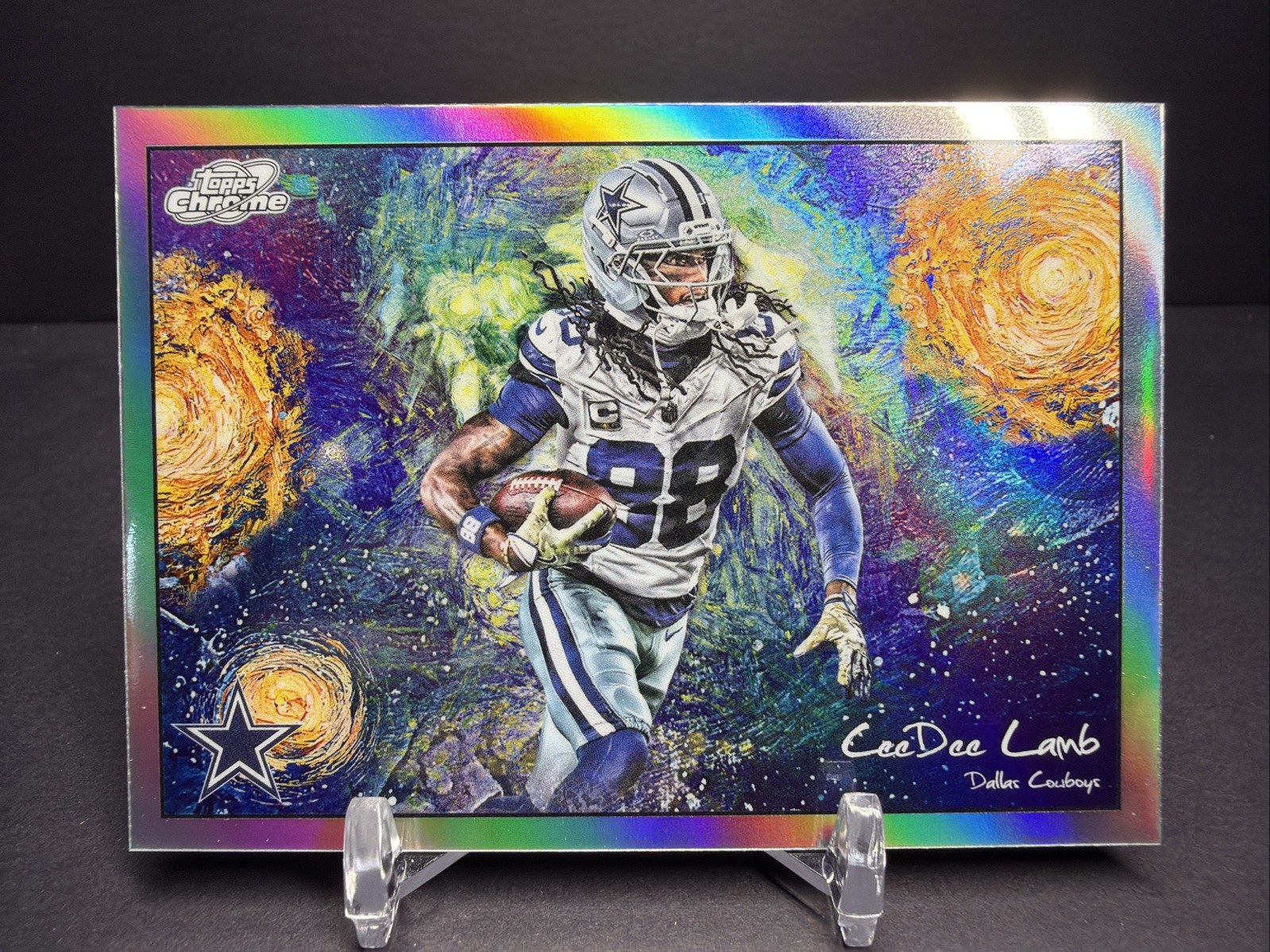 2025 Topps Cosmic Chrome Football Stars In The Night CeeDee Lamb #STN-18