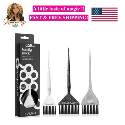 Hair Color Brush Set   Glitter Color Brush, Hair Dye Brush Kit, Hair Coloring...