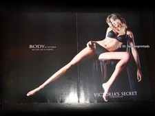 vintage VICTORIA'S SECRET Lingerie 2-Page PRINT AD 2002 GISELE BUNDCHEN in bra