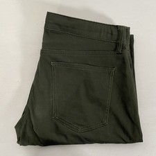 Uniqlo Mens Dark Khaki Drawstring Skinny Chino Stretch Pants Size L Very good