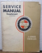 1965 Jeep J-series Service Manual Supplement To Sm-1019-r1