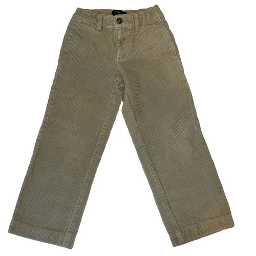 Polo Ralph Lauren Corduroy Pants Boys 6 Beige Classic Straight Preppy