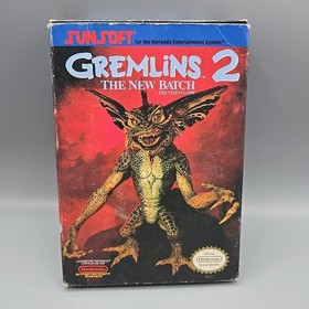 Gremlins 2 The New Batch (Nintendo NES) Oval Seal Complete With Manual CIB 