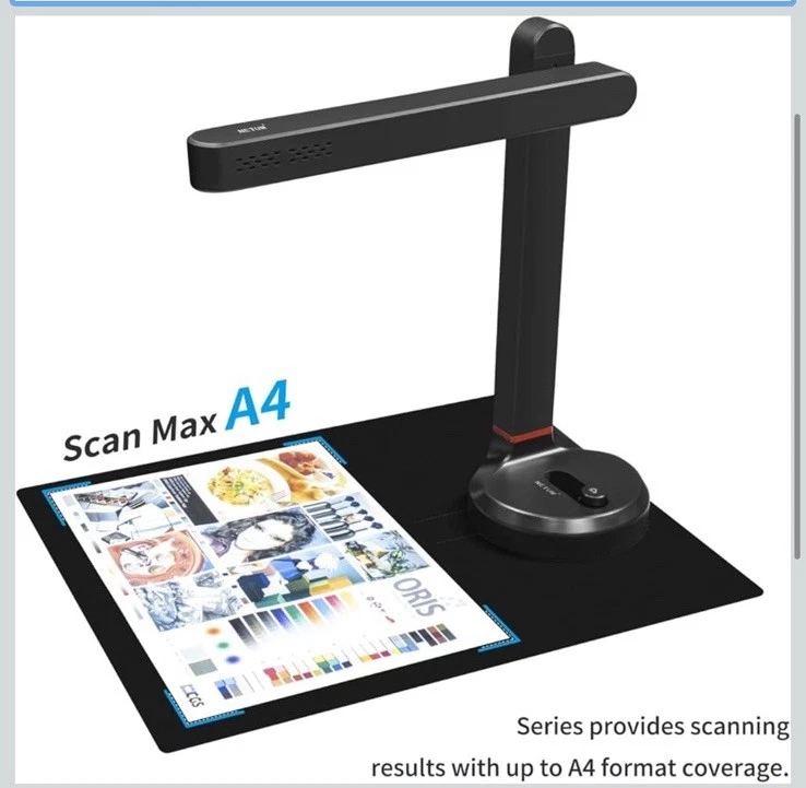 Book Scanner T101 Autofocus Document Scanner Max A4 A3 Size with Smart OCR Led - Image 3 of 4
