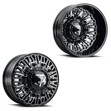 24x8.25 Mtx X402bm Rageous 05-up Ford 19-up Dodge Dually Wheels 8x200 Set Of 6
