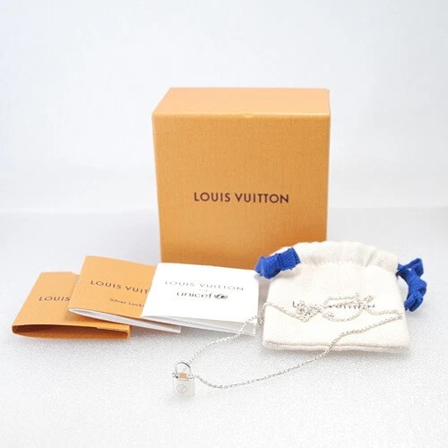 LOUIS VUITTON（LV） Louis Vuitton Ag925 Pandantif Silver Lock It Collana Lucchetto Argento Sterling