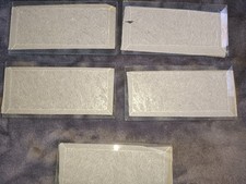 3 X 6 Rectangle Glue Chip glass bevels for stained glass 5 Pcs New