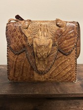 Vintage Genuine Alligator purse with Feet and claws.