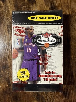 RARE 2002/03 FLEER BOX SCORE BASKETBALL HOBBY BOX BLASTER  JORDAN? BRYANT?
