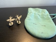 Tiffany & Co Airplane Cufflinks 925 Silver Vintage Men's Accessories