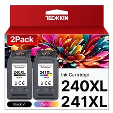 PG-240XL/CL-241XL Ink Cartridges Replacement for Canon 240XL 241XL Combo Pack...