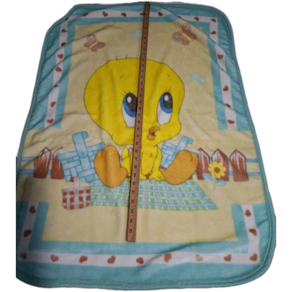 Manta infantil cuna de felpa vintage Baby Looney Tunes Piolín 2001 Foto 3 de 4