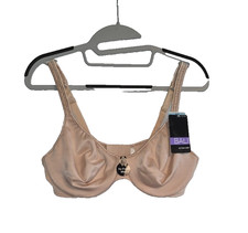 Bali Seamless No Poke Underwire Bra 38C NWT Style 3240 Neutral Nude Plus Size