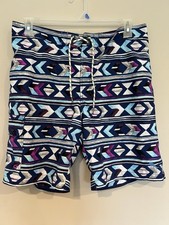 Tommy Bahama Men  s Swim Board Shorts Aztec Large Beach Pool Lake