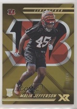 2018 Panini XR Rookies Gold 7/10 Malik Jefferson #135 0f6