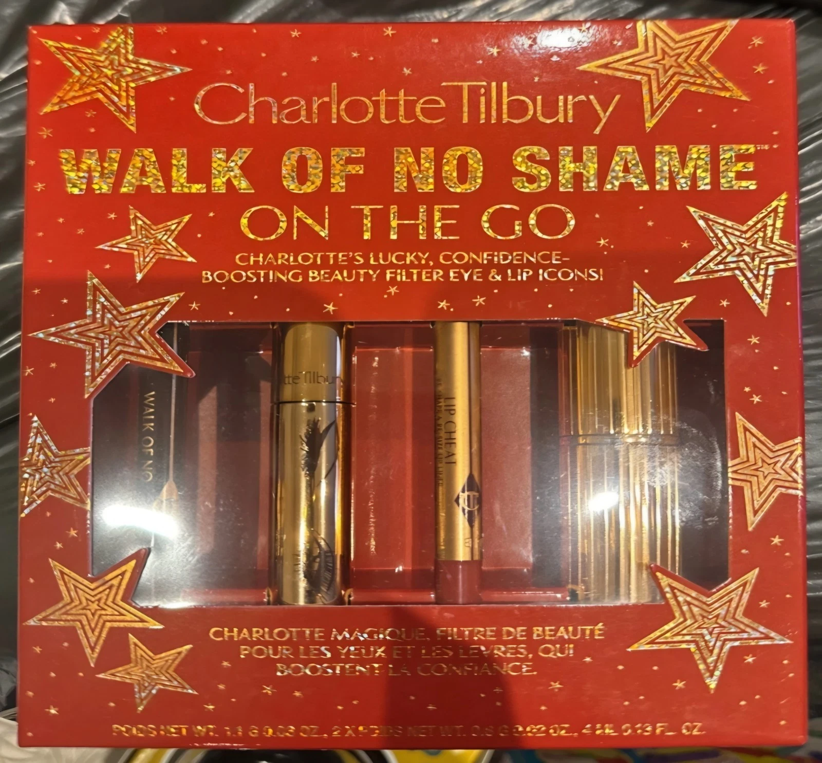 CHARLOTTE TILBURY WALK OF NO SHAME ON THE GO EYES LIP SET 4PC KIT LINER MASCARA
Opens in a new windo