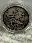 2016 Silverbug Island Mermaid Silver Antique Round 1 oz