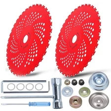 2 Pack 9"x36T Carbide Tip Brush Cutter Blades Weed Eater Blades for Brush Cutter