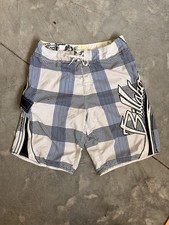 Vintage Y2k Billabong Boardshorts Mark Occhilupo Signature Swim Trunks Size 34