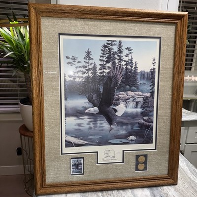 ''BOUNDARY WATERS'' Eagle 1990 Limited And Collector's Edition By Leo Stans Signed