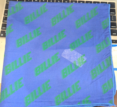 Billie Eilish BLOHSH Blue Green Cotton Bandana 18