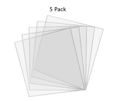3'' x 3'' Clear Acrylic Sheet Pack of 5 Square 1/8'' Thick Tiles for DIY Projects