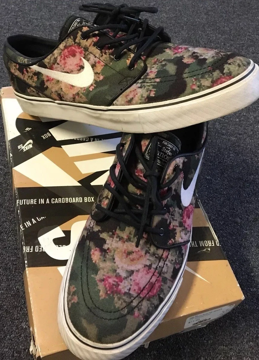 Devastar Portal Grave Nike Zoom STEFAN JANOSKI PREMIUM SB DIGI CAMO FLORAL 11.5 Dunk Blazer Gato  Bruin | eBay