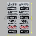 Logo Sponsoren Aufkleber Set für Motorrad Auto Helm Racing Sticker Wasserdicht