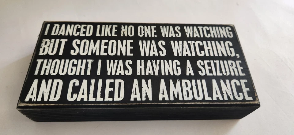 Funny Home Decor Sign Housewarming Farmhouse Primitives By Kathy 8" x 4" - Image 4 of 4