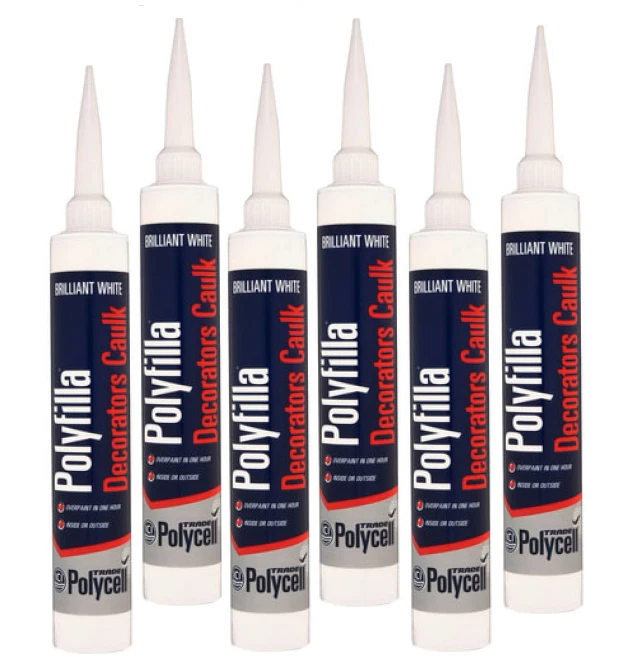 PS-INT POLYCELL TRADE CAULK WHITE 380ML AMAZON PACK 6