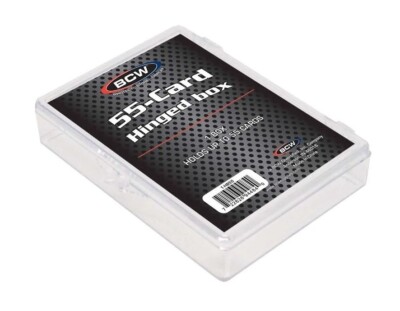 NEW (25 CT) BCW 55 Count Hinged Trading Card Box