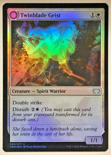 Magic: The Gathering - Twinblade Geist // Twinblade Invocation (040) - Crimson Vow Single
