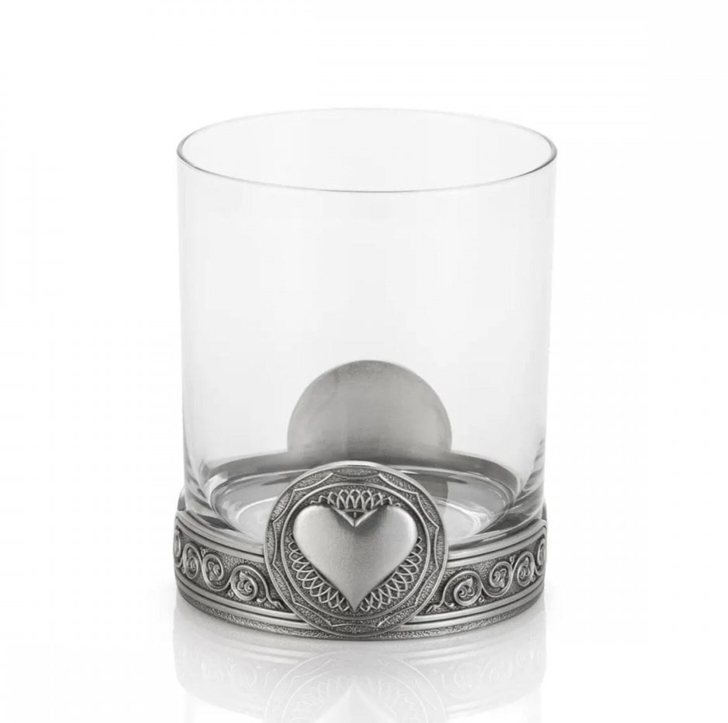 Royal Selangor Pewter Hearts Whisky Tumbler 0124010