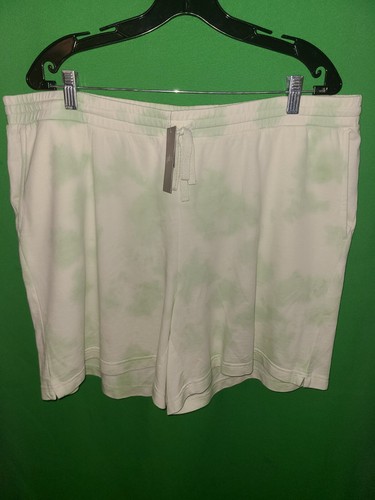 7228) NWT J JILL x-large green shorts above knee elastic waist cotton knit
